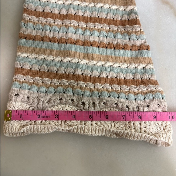 Zara Knit Pants with Cream and Brown Accents - Picture 7 of 7